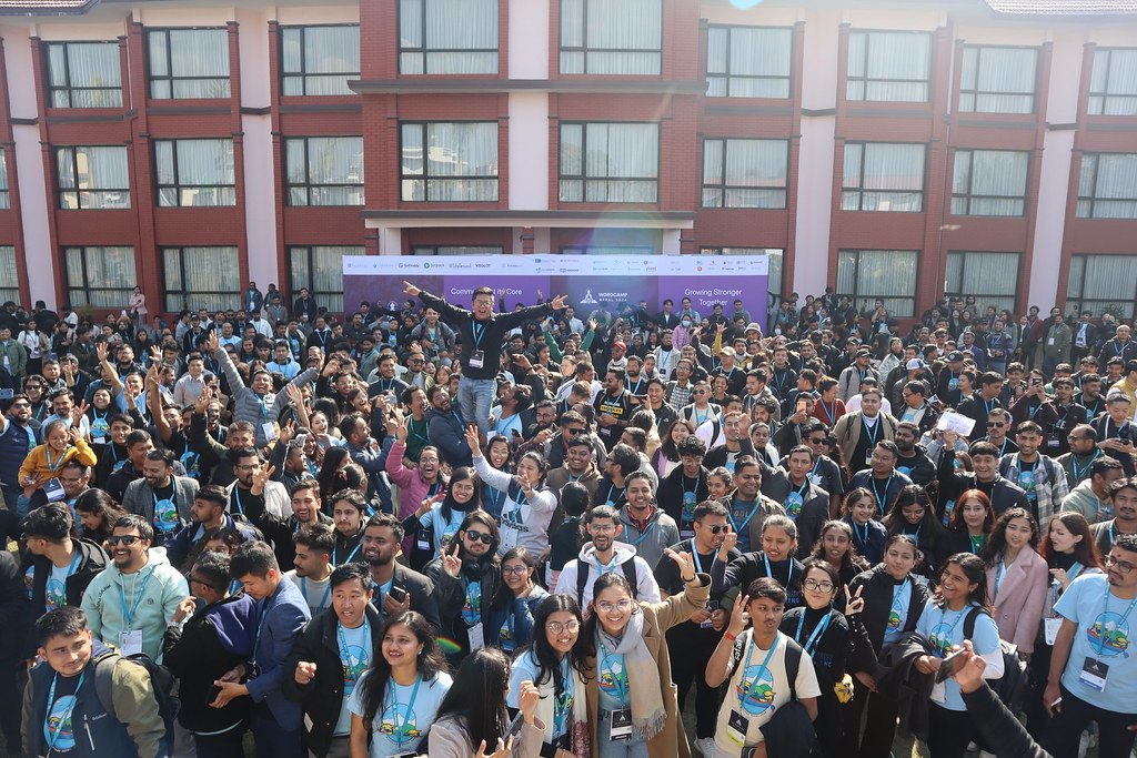 WordCamp Nepal 2024 community and organizers group photo